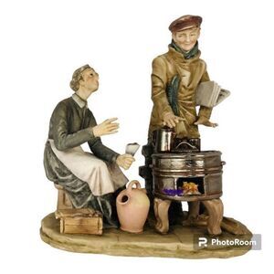 Capodimonte Pucci #8508 Mother & Son Figurine #44/59 Hand Painted Italy